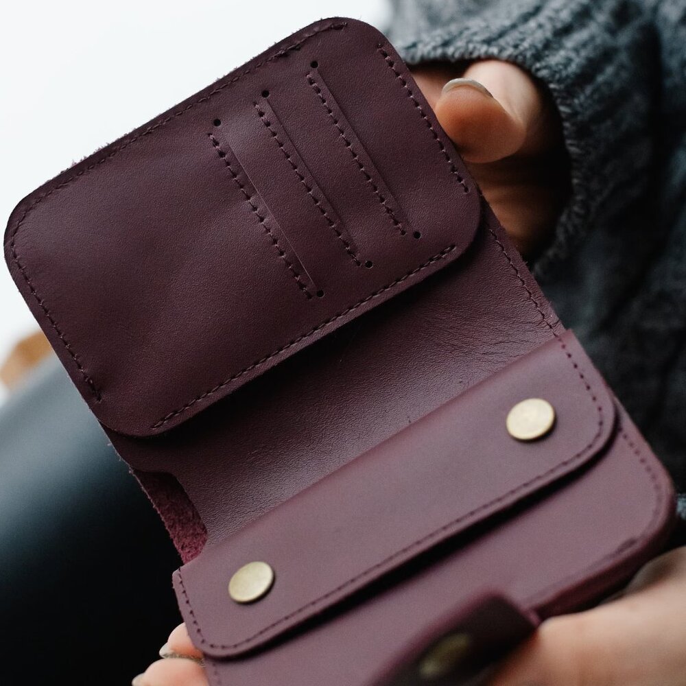 Leather Crossbody Shoulder Bag And Wallet - Picture 16 of 16